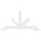 Ekena Millwork Vanguard Architectural Grade PVC Gable Bracket, 96"W x 48"H x 6"D x 6"F, 12/12 Pitch GBP096X48X0606VAN00 - alternate 3
